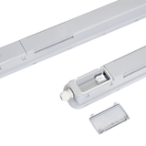 LED Feuchtraumleuchte mit Notlicht, 150 cm, 50 W, 5500 lm, neutralweiß, IP66, durchschleifbar