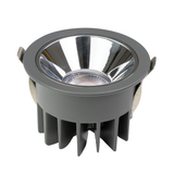 CCT Downlight PRO, in Grau, 12 W, 840 lm, Ø85x54 mm, 2700 - 6500 K (einstellbar), 36°, CRI90, IP65-wassergeschützt, Einbauleuchte, Aluminiumdruckguss, Premium