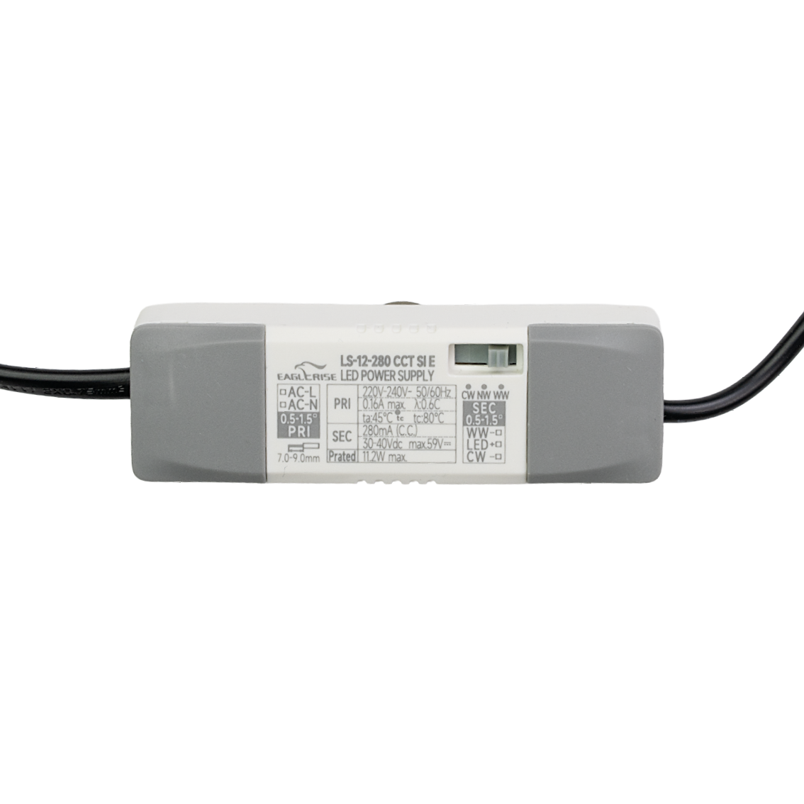 CCT Downlight PRO, in Grau, 12 W, 840 lm, Ø85x54 mm, 2700 - 6500 K (einstellbar), 36°, CRI90, IP65-wassergeschützt, Einbauleuchte, Aluminiumdruckguss, Premium