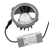 CCT Downlight PRO, in Grau, 18 W, 1260 lm, Ø105x65 mm, 2700 - 6500 K (einstellbar), 36°, CRI90, IP65-wassergeschützt, Einbauleuchte, Aluminiumdruckguss, Premium
