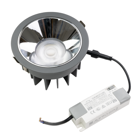 CCT Downlight PRO, in Grau, 24 W, 1750 lm, Ø131x75 mm, 2700-6500 K (einstellbar), 36°, CRI90, IP65-wassergeschützt, Einbauleuchte, Aluminiumdruckguss, Premium.
