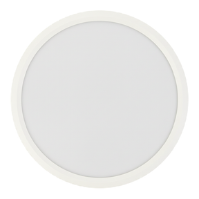 LED Panel mit Fernbedienung, Ø30 cm, weiß, rund, 22 W, 2200 lm, dimmbar, Lichtfarbe einstellbar 3000-6500 K, Slim Design, Nachtlichtmodus.