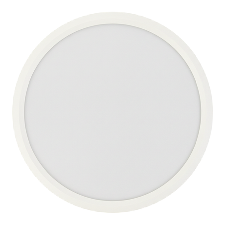 LED Panel mit Fernbedienung, Ø30 cm, weiß, rund, 22 W, 2200 lm, dimmbar, Lichtfarbe einstellbar 3000-6500 K, Slim Design, Nachtlichtmodus.