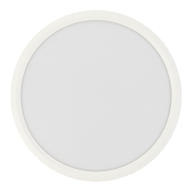 LED Panel mit Fernbedienung, Ø30 cm, weiß, rund, 22 W, 2200 lm, dimmbar, Lichtfarbe einstellbar 3000-6500 K, Slim Design, Nachtlichtmodus.