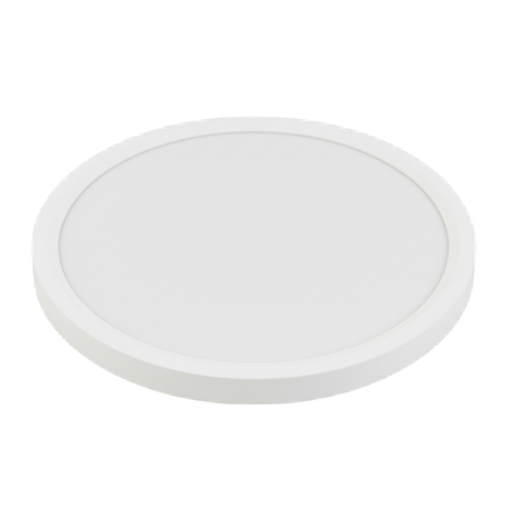 LED Panel mit Fernbedienung, Ø30 cm, weiß, rund, 22 W, 2200 lm, dimmbar, Lichtfarbe einstellbar 3000-6500 K, Slim Design, Nachtlichtmodus.