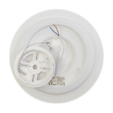 LED Panel mit Fernbedienung, Ø30 cm, weiß, rund, 22 W, 2200 lm, dimmbar, Lichtfarbe einstellbar 3000-6500 K, Slim Design, Nachtlichtmodus