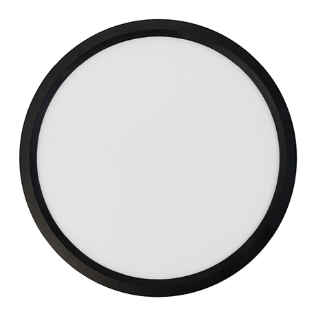 LED Panel, Ø30 cm, schwarz, rund, 22 W, 2200 lm, Lichtfarbe einstellbar 3000 – 6500 K, Slim Design