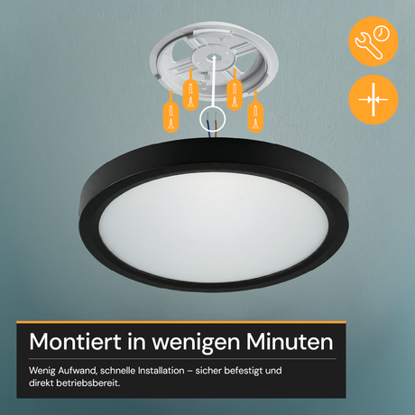 LED Panel mit Fernbedienung, 22 W, 2200 lm, 3000–6500 K