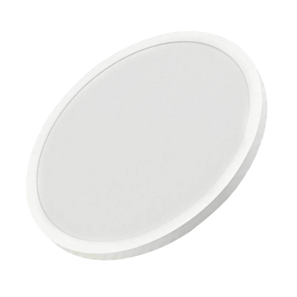 LED Panel mit Fernbedienung, Ø50 cm, weiß, rund, 42 W, 4200 lm, dimmbar, Lichtfarbe einstellbar 3000-6500 K, Slim Design, Nachtlichtmodus.