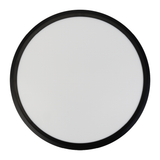 LED Panel, Ø50 cm, schwarz, rund, 42 W, 4200 lm, Lichtfarbe einstellbar 3000 – 6500 K, Slim Design