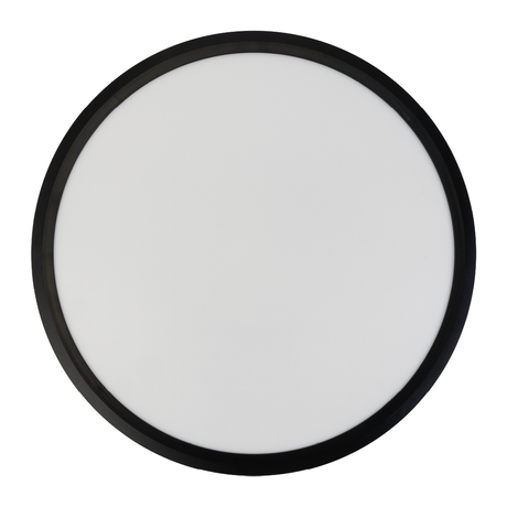 LED Panel, Ø50 cm, schwarz, rund, 42 W, 4200 lm, Lichtfarbe einstellbar 3000 – 6500 K, Slim Design