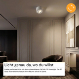 LED Aufbauspot, 7 W, 670 lm, 3CCT, dimmbar, schwenkbar, Aluminium, weiß