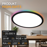 Smartes RGB Panel, 18 W, 1880 lm, CCT dimmbar