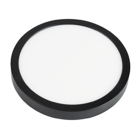 LED CCT Panel, Ein-/Aufbau, Schwarz, 12 W, 1200 lm, Ø165 mm, 5CCT (2700 K– 5700 K), Lochdurchm. variabel, Anschlussbox.