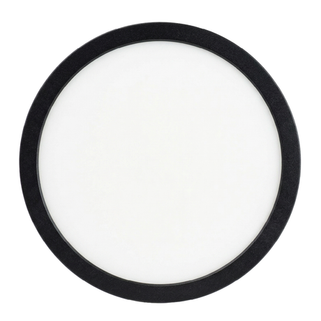 LED CCT Panel, Ein-/Aufbau, Schwarz, 12 W, 1200 lm, Ø165 mm, 5CCT (2700 K– 5700 K), Lochdurchm. variabel, Anschlussbox.