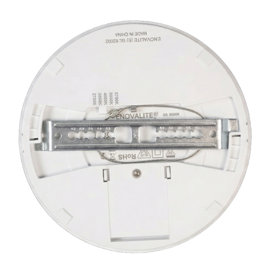 LED CCT Panel, Ein-/Aufbau, dimmbar, 12 W, 1200 lm, Ø165 mm, 5CCT (2700 K– 5700 K), Lochdurchm. variabel, Anschlussbox