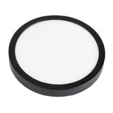 LED CCT Panel, Ein-/Aufbau, Schwarz, dimmbar, 12 W, 1200 lm, Ø165 mm, 5CCT (2700 K– 5700 K), Lochdurchm. variabel, Anschlussbox