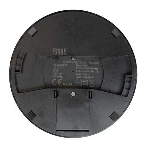 LED Einbauleuchte, stufenlos dimmbar, 12 W, 1200 lm, 5CCT 2700–5700 K