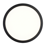 LED CCT Panel, Ein-/Aufbau, Schwarz, Bewegungssensor, 18 W, 1800 lm, Ø215 mm, 5CCT (2700 K– 5700 K), Lochdurchm. variabel, Anschlussbox