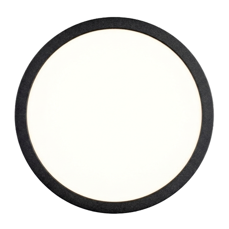 LED CCT Panel, Ein-/Aufbau, Schwarz, Bewegungssensor, 18 W, 1800 lm, Ø215 mm, 5CCT (2700 K– 5700 K), Lochdurchm. variabel, Anschlussbox