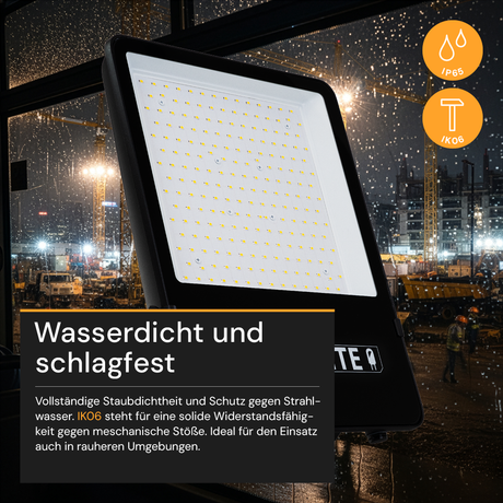 LED Fluter, 100 W, 13000 lm, 4000 K – professioneller Außenstrahler mit Lumileds-Technologie