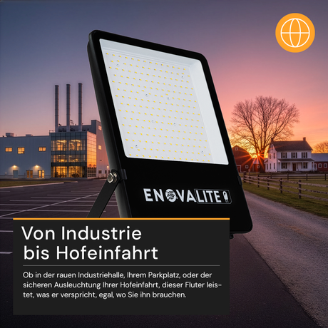 LED-Fluter, 200 W, 4000 K (Neutralweiß), 26.000 lm, IP65