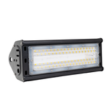 LED-Hallenleuchte, linear, 50 W, 6000 lm, 5000 K (neutralweiß), IP65, ENEC-Zertifizierung, schwarz