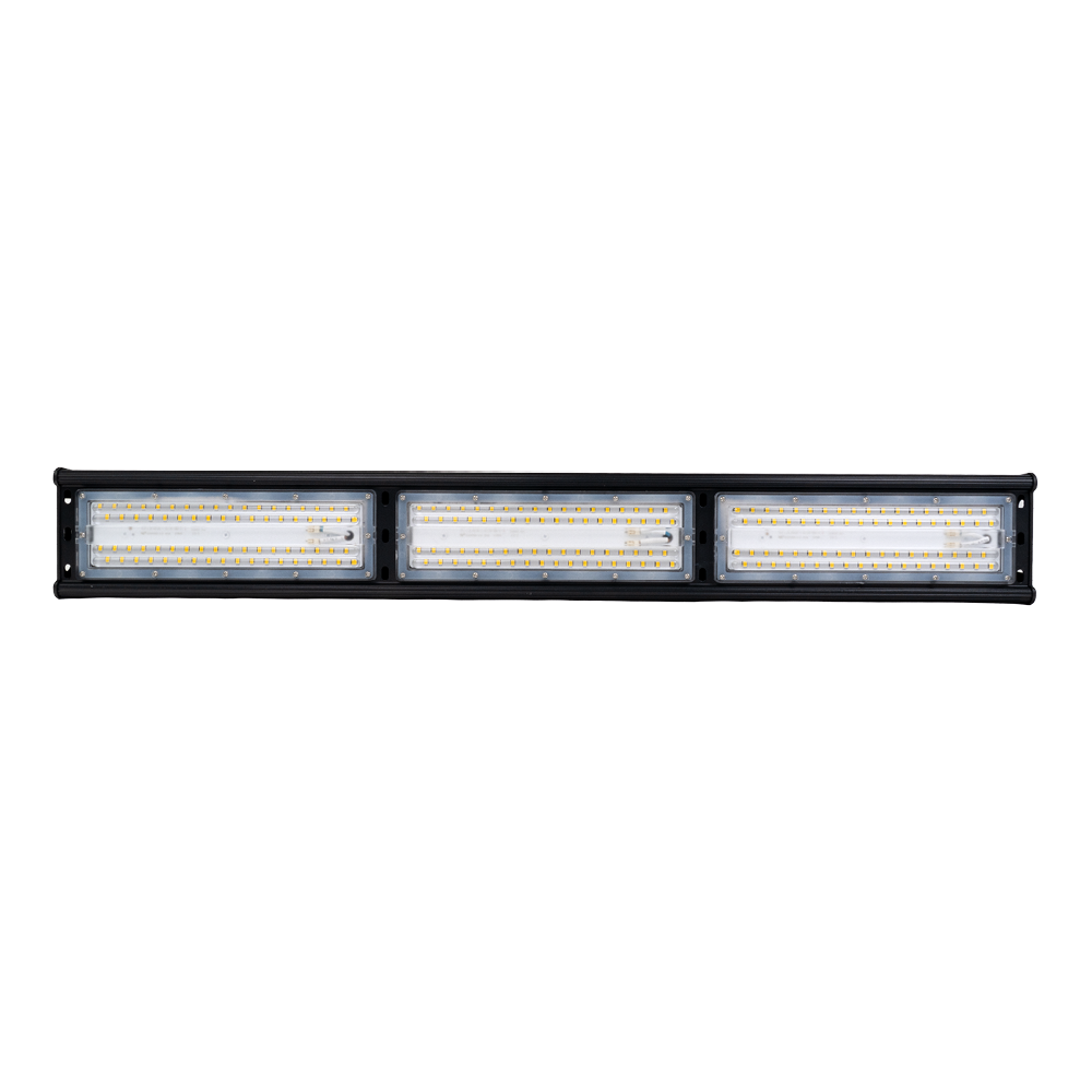 2er Pack LED-Hallenleuchte, linear, 150 W, 18000 lm, 5000 K (neutralweiß), IP65, ENEC-Zertifizierung, schwarz
