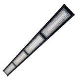 LED-Hallenleuchte, linear, 300 W, 36000 lm, 5000 K (neutralweiß), IP65, ENEC-Zertifizierung, schwarz