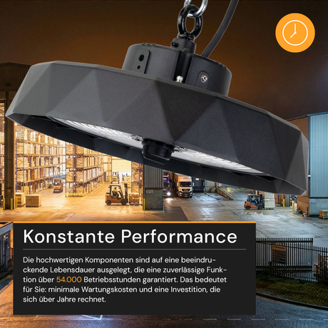 LED-HighBay PRO, Diamant Design, 150 W, 22500 lm, 5000 K (neutralweiß), IP65, Philips Netzteil, Lumileds LED
