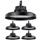 LED-Hallenstrahler, UFO, Leistung einstellbar, 100/150/200 W, 4000 K (neutralweiß), 17000-34000 lm, IP65, LIFUD, 0-10V dimmbar, 3-in-1 Leuchte, hohe Energieeffizienz