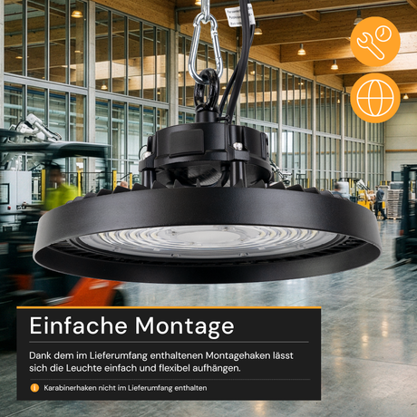 LED HighBay UFO, 150 W, 25500 lm, 5000 K (neutralweiß)