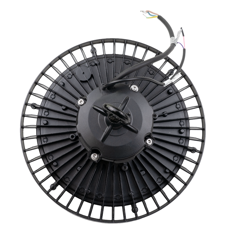 LED-HighBay, UFO, 150 W, 5000 K (neutralweiß), 25500 lm, IP65, LIFUD Netzteil, dimmbar, hohe Energieeffizienz