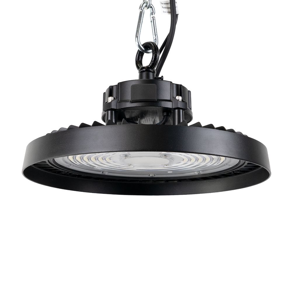LED-HighBay, UFO, 200 W, 5000 K (neutralweiß), 34000 lm, IP65, LIFUD Netzteil, dimmbar, hohe Energieeffizienz