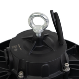 LED-HighBay, Sensor-Ready, UFO, anpassbare Leistung 60-100 W, 4000 K (neutralweiß), 9600-16000 lm, dimmbar, 60°/90°/120° Abstrahlwinkel, IP65, MOSO, hohe Energieeffizienz