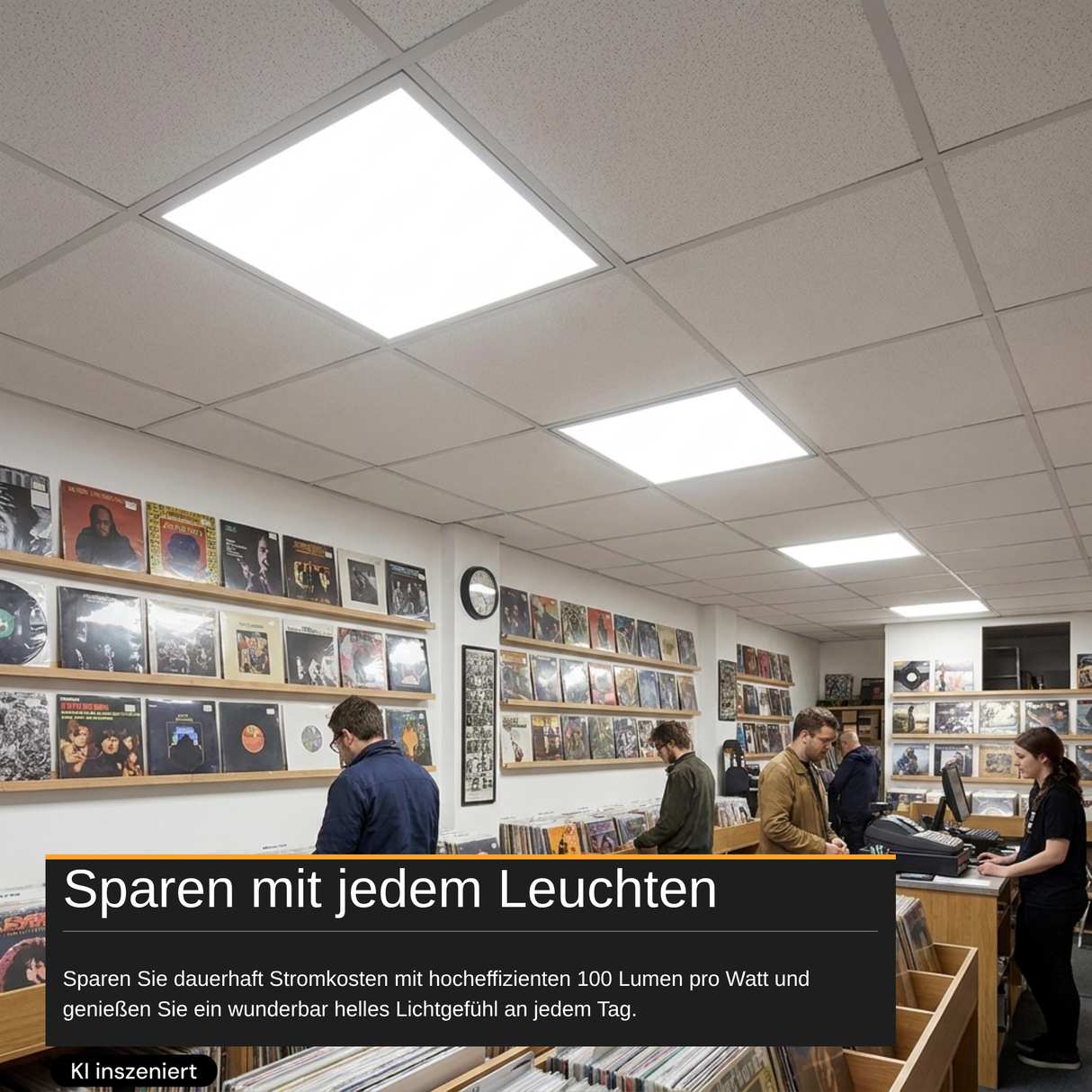 LED Panel, 62x62 cm, 36 W, 3600 lm, 6000 K (kaltweiß)