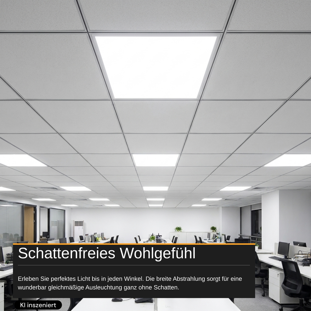 LED Panel, 62x62 cm, 36 W, 3600 lm, 6000 K (kaltweiß)