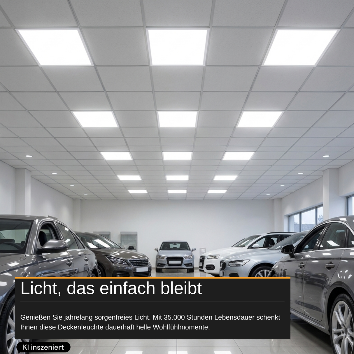 LED Panel, 62x62 cm, 36 W, 3600 lm, 6000 K (kaltweiß)