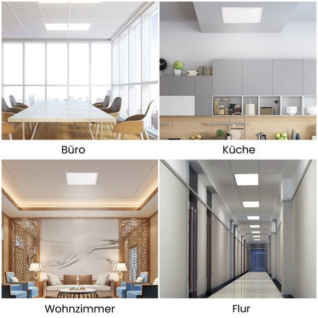 LED Panel, 62x62 cm, 36 W, 4320 lm, 4000 K, UGR<19, OSRAM-Driver,.