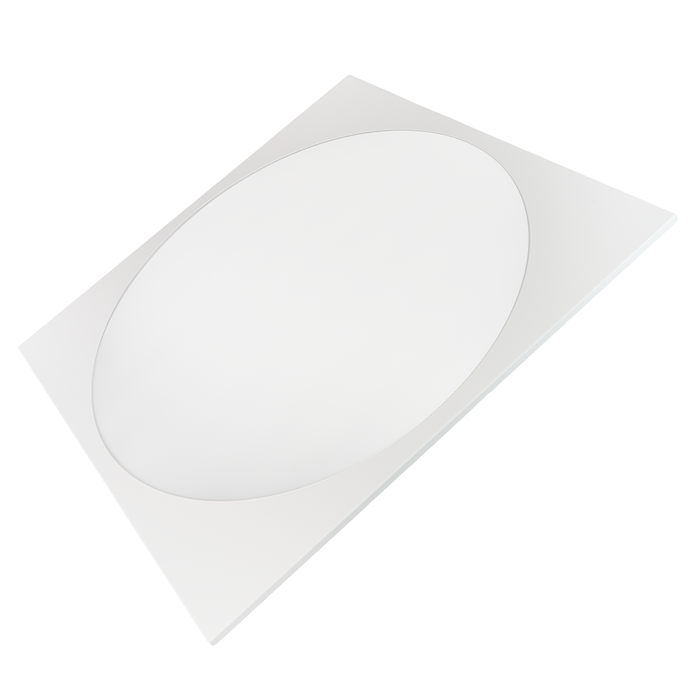 5er Pack LED-Panel mit runder Leuchtfläche, 62x62 cm, 30 W, 3600 lm, 4000 K (neutralweiß), Lifud Netzteil