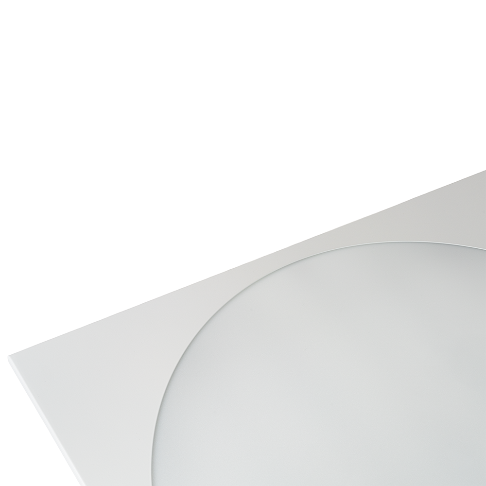 5er Pack LED-Panel mit runder Leuchtfläche, 62x62 cm, 30 W, 3600 lm, 4000 K (neutralweiß), Lifud Netzteil