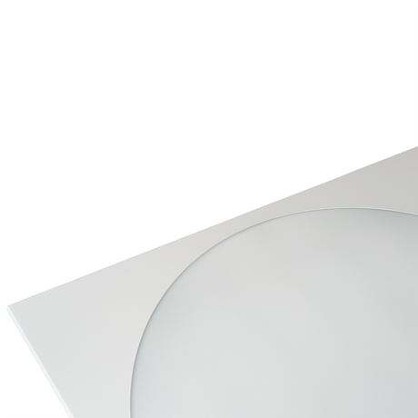 5er Pack LED-Panel mit runder Leuchtfläche, 62x62 cm, 30 W, 3600 lm, 4000 K (neutralweiß), Lifud Netzteil.