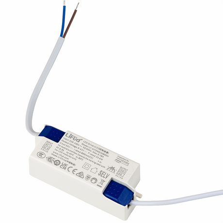 LED-Panel mit runder Leuchtfläche, 62x62 cm, 30 W, 3600 lm, 4000 K (neutralweiß), Lifud Netzteil.