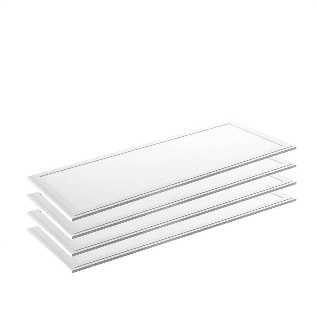 4er Pack LED Panel, 120x60 cm, 60 W, 6000 lm, 4000 K (neutralweiß)