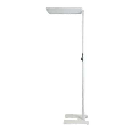 LED Büro-Stehleuchte Up&Down mit Sensor, 150W, 11.000lm, 4000K, UGR<16, CRI>98, dimmbar, weiß