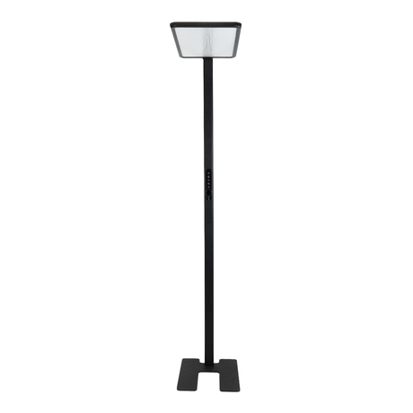 LED Büro-Stehleuchte Up&Down mit Sensor, 150W, 11.000lm, 4000K, UGR<16, CRI>98, dimmbar, schwarz