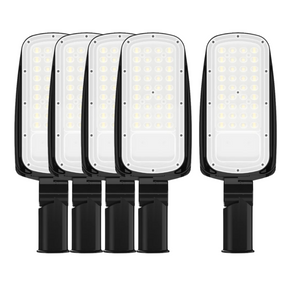 5er Pack LED-Straßenleuchte, 100 W, 14000 lm, 5000 K (neutralweiß), IP65.