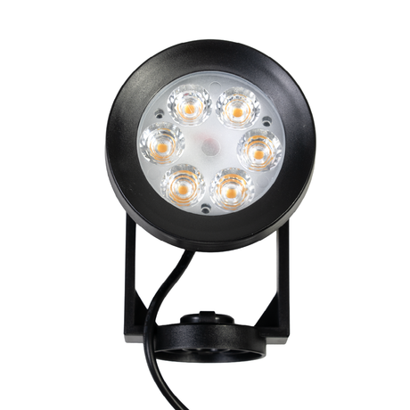Gartenspots, IP54, 3000 K (warmweiß), 200 lm, LiFePo4 Akku, monokristallines 5 W Solarpanel, flexible Montage, mit Erdspieß