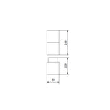 LED Wandleuchte E27, Gartenleuchte, IP44, graphit
