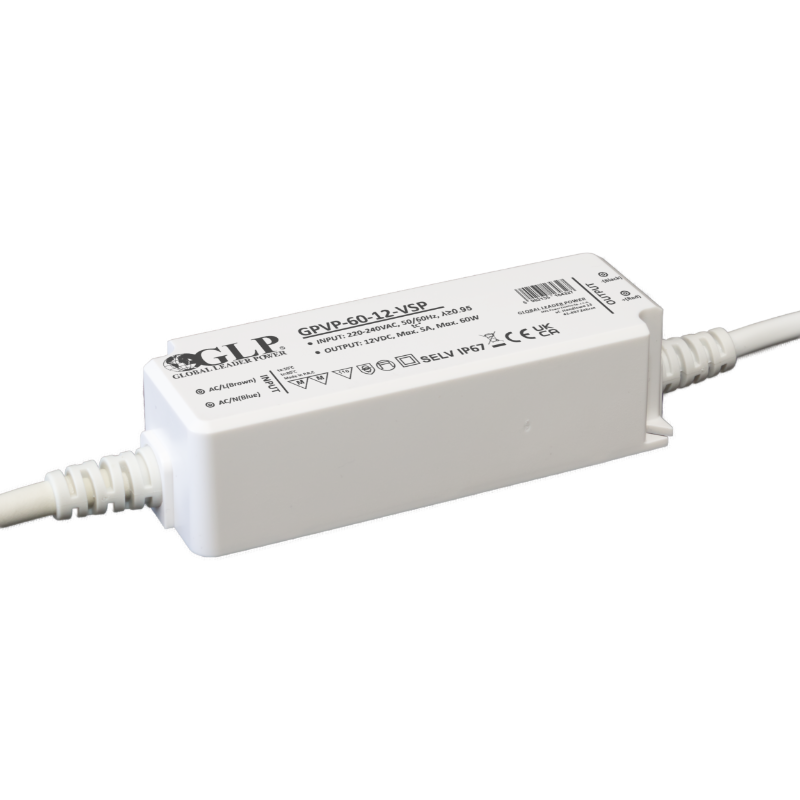 LED-Netzteil, 60 W,IP67, 12 V DC, 5 A